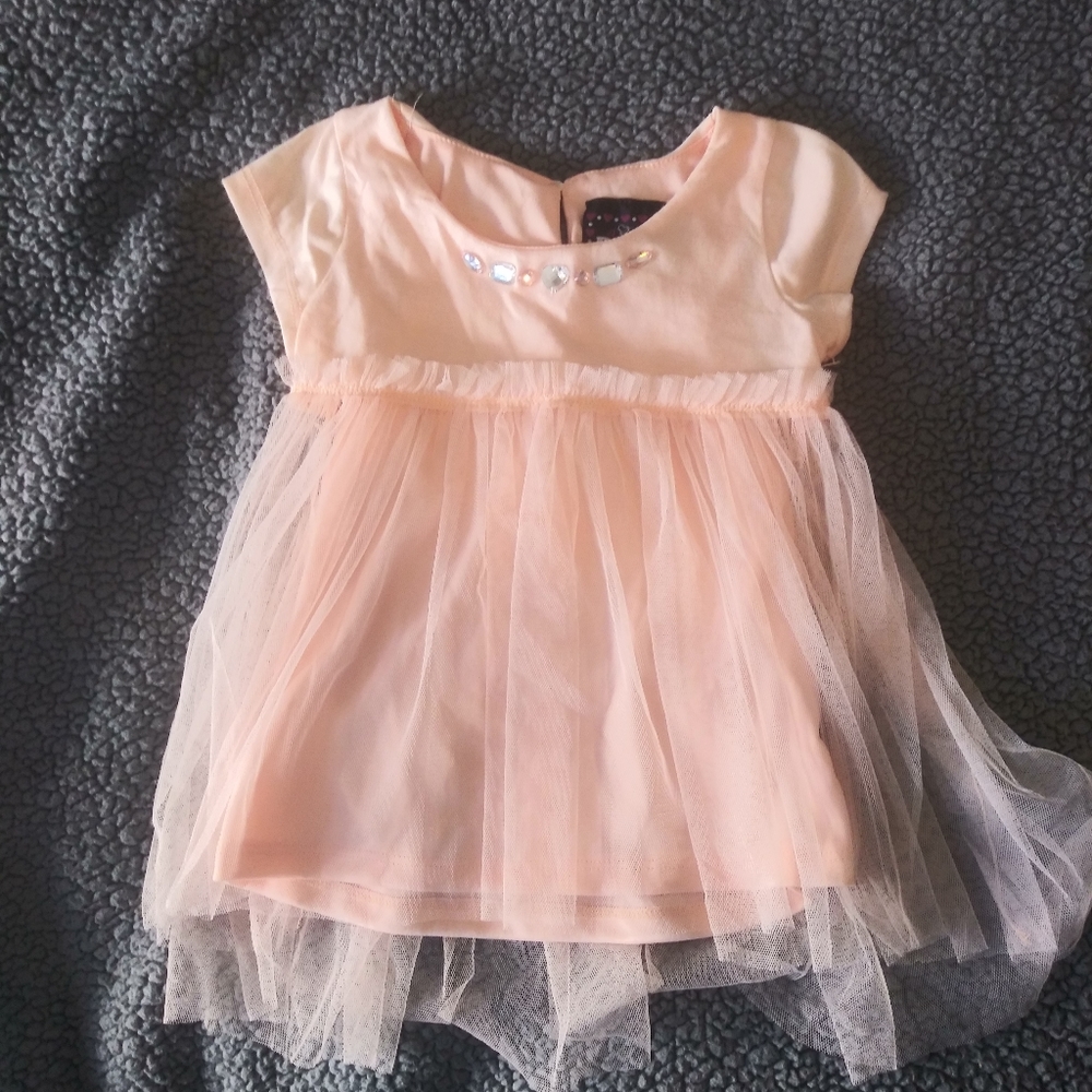 SOLD 💜 Rhinestone and Tulle Blouse